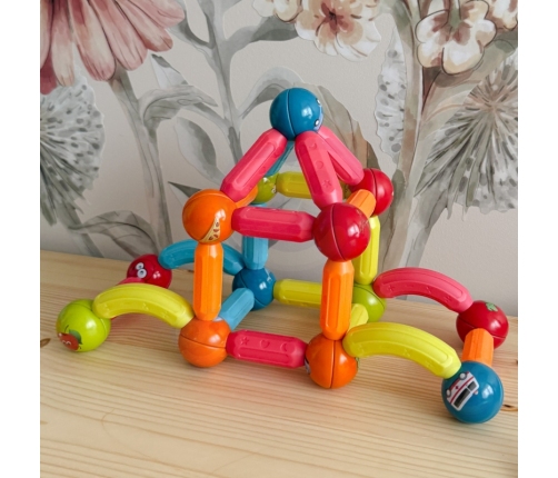 WOOPIE Magnetyczne Klocki Konstrukcyjne Edukacyjne 76 el.