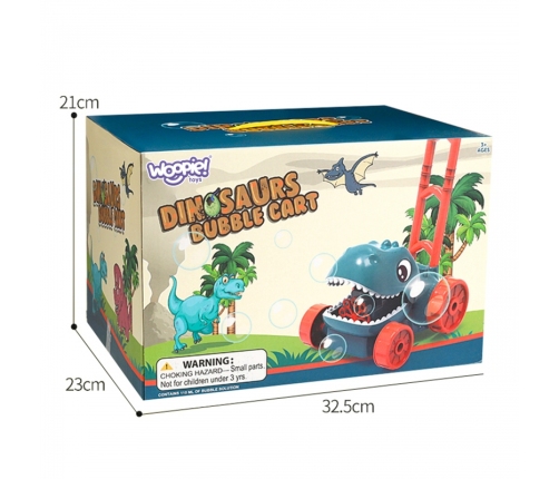 WOOPIE Kosiarka Ogrodowa Dino na Bańki Mydlane Dinozaur + Płyn