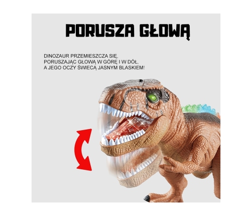 WOOPIE Zdalnie Sterowany Dinozaur T-Rex Realistyczny Król Jurajski