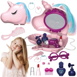 WOOPIE Toaletka dla Dziewczynki 2w1 Salon Piękności w Torebce Jednorożec WOOPIE Toaletka dla Dziewczynki 2w1 Salon Piękności w Torebce Jednorożec