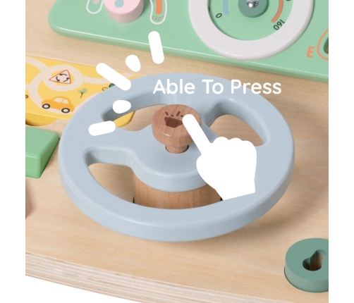 CLASSIC WORLD Drewniana Tablica Manipulacyjna Wielofunkcyjna Kierownica Motoryczna