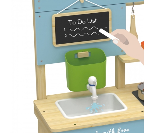 CLASSIC WORLD Drewniana Kuchnia Ogrodowa Błotna XXL z Akcesoriami