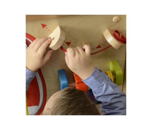 MASTERKIDZ Tablica Edukacyjna - Zręczność Manualna Sznurowanie Montessori