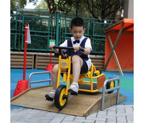 CLASSIC WORLD EDU Drewniany Mostek Rampowy Najazd Droga Tor dla Rowerów