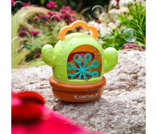 WOOPIE Kaktusowa Elektryczna Maszyna Do Bąbelków Efekty Dźwiękowe i Świetlne