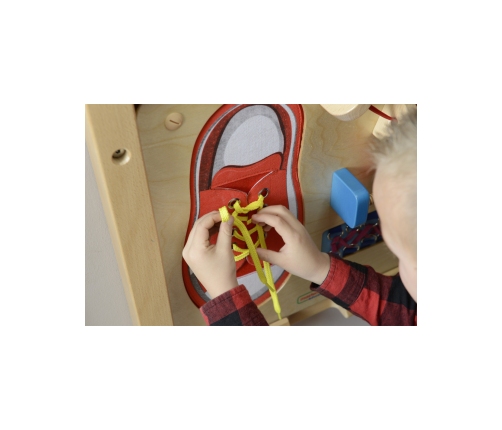 MASTERKIDZ Tablica Edukacyjna - Zręczność Manualna Sznurowanie Montessori