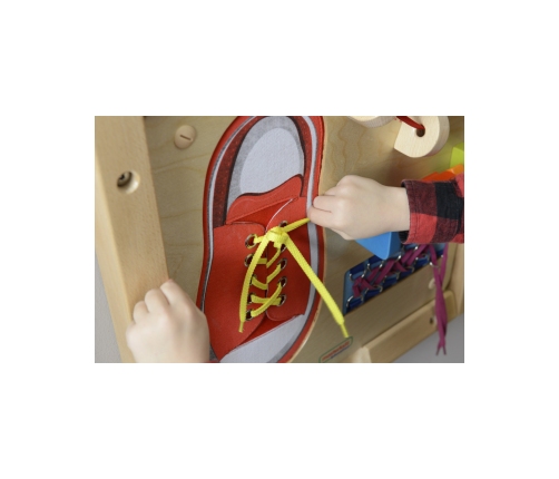 MASTERKIDZ Tablica Edukacyjna - Zręczność Manualna Sznurowanie Montessori