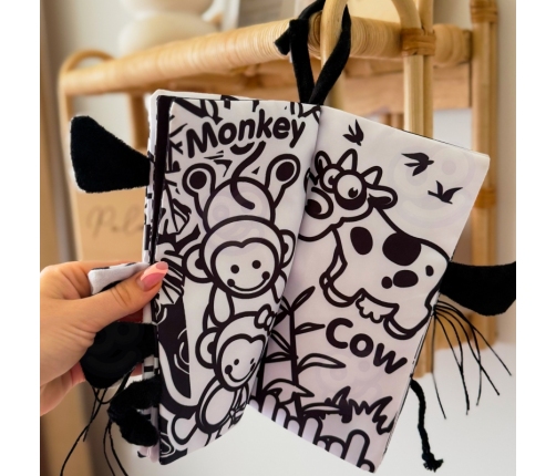 WOOPIE BABY Książeczka Kontrastowa Sensoryczna Dla Niemowląt