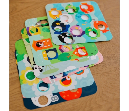 TOOKY TOY Drewniana Gra Zręcznościowa 2w1 Wyciągnij Robaczki dla Dzieci