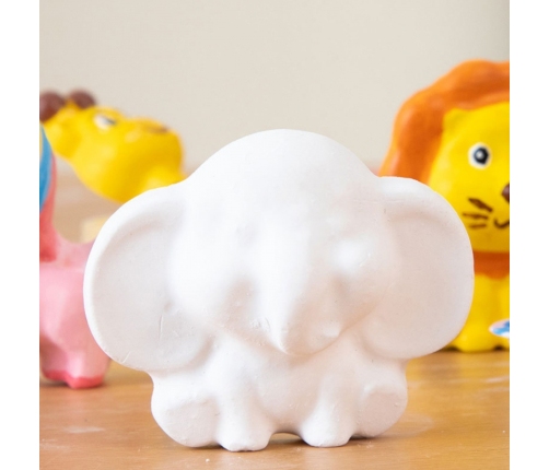 WOOPIE Zestaw Kreatywny z Farbami DIY Zrób Odlewy Gipsowe Figurki i Pomaluj - Zestaw Zwierzątka