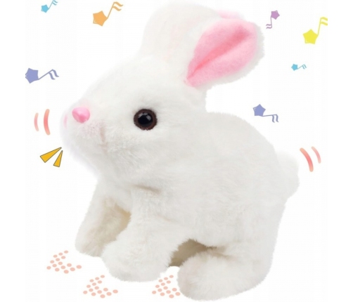 WOOPIE Króliczek Ineraktywny Pluszak z Marchewką Biały