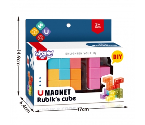 WOOPIE Układanka Kostka Magnetyczna Tetris