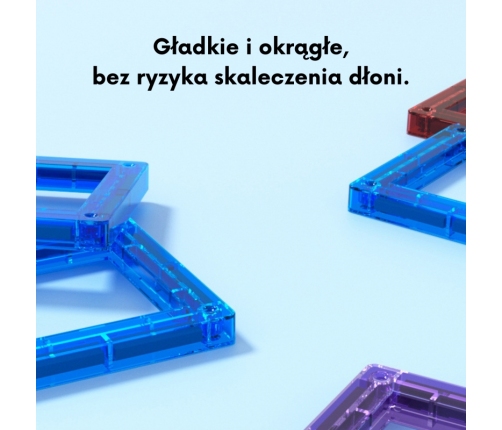 WOOPIE Przestrzenne Klocki Magnetyczne Nauka Liczb 70 Elementów