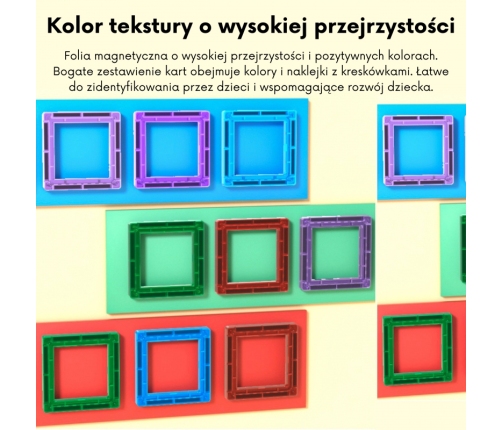 WOOPIE Przestrzenne Klocki Magnetyczne Nauka Liczb 70 Elementów