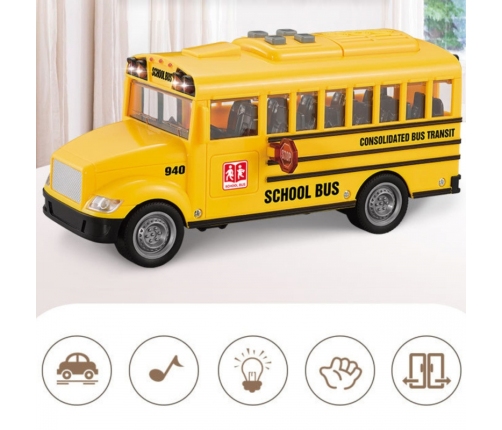 WOOPIE Autobus Szkolny Interaktywny Elektryczny 1:20