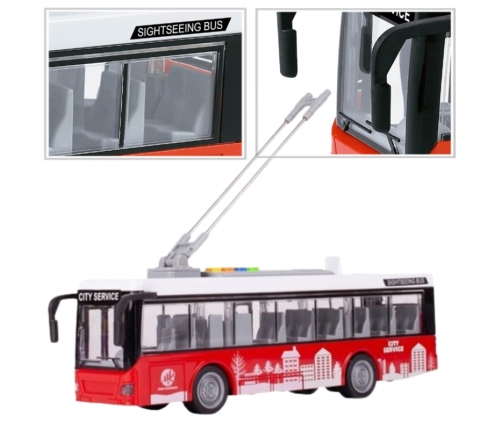 WOOPIE Autobus Trolejbus Interaktywy Elektryczny 1:16