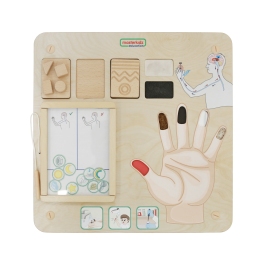 MASTERKIDZ Tablica Edukacyjna Zmysł Dotyku Montessori MASTERKIDZ Tablica Edukacyjna Zmysł Dotyku Montessori
