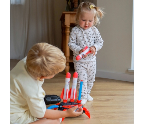 WOOPIE Wyrzutnia Rakiet Piankowych 6 szt.