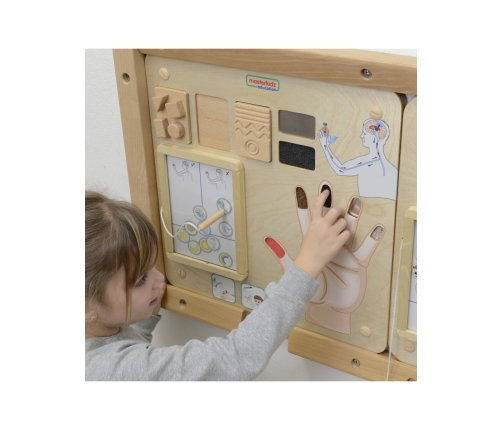 MASTERKIDZ Tablica Edukacyjna Zmysł Dotyku Montessori