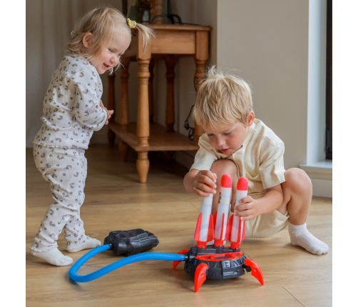 WOOPIE Wyrzutnia Rakiet Piankowych 6 szt.