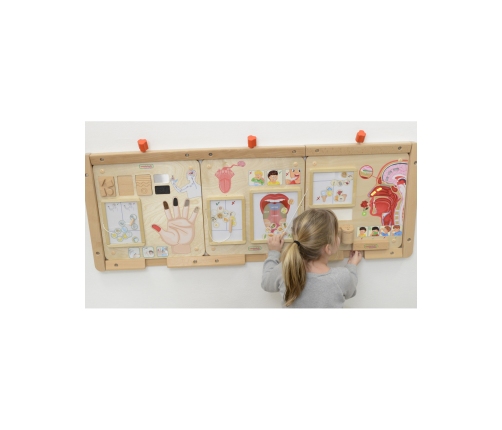 MASTERKIDZ Tablica Edukacyjna Zmysł Dotyku Montessori