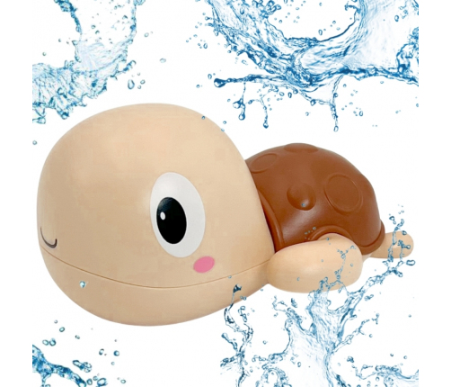 Woopie Żółw Żółwik Pływający Nakręcany Zabawka Do Kąpieli Różowy