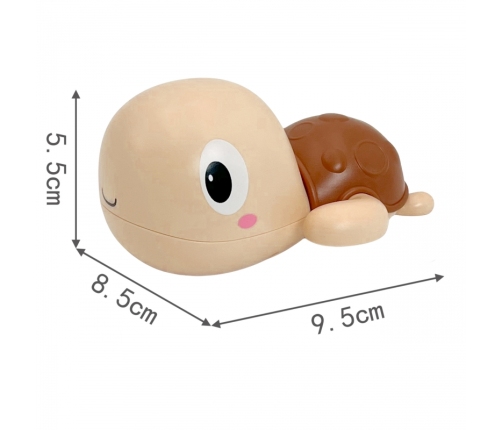 Woopie Żółw Żółwik Pływający Nakręcany Zabawka Do Kąpieli Różowy