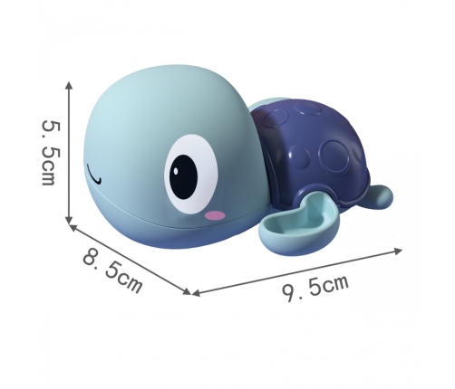 Woopie Żółw Żółwik Pływający Nakręcany Zabawka Do Kąpieli Niebieski