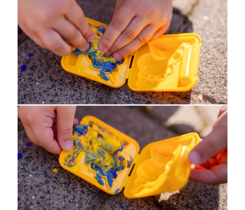 WOOPIE Piasek Kinetyczny 0,6 kg Zestaw Jednorożec Stolik z Foremkami