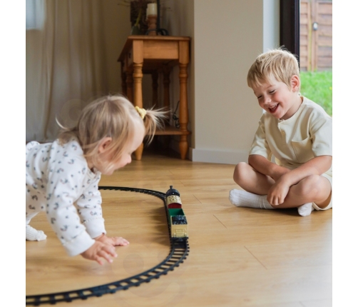 WOOPIE Klasyczny Pociąg Parowy Lokomotywa Tor XXL