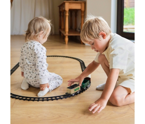 WOOPIE Klasyczny Pociąg Parowy Lokomotywa Tor XXL