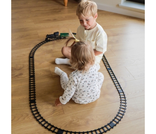 WOOPIE Klasyczny Pociąg Parowy Lokomotywa Tor XXL