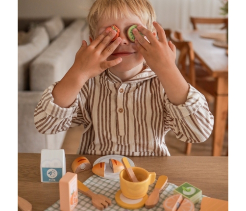 TOOKY TOY Zestaw Piknikowy Owoce do Krojenia Zestaw Śniadaniow