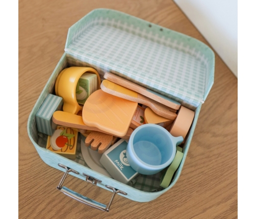 TOOKY TOY Zestaw Piknikowy Owoce do Krojenia Zestaw Śniadaniow