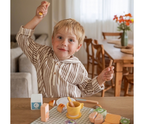 TOOKY TOY Zestaw Piknikowy Owoce do Krojenia Zestaw Śniadaniow