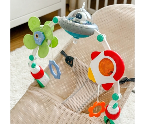 WOOPIE BABY Pałąk Łuk Zawieszka do Łóżeczka Wózka Fotelika Kosmos