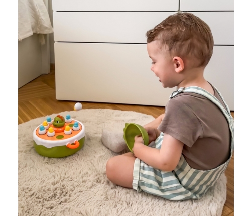 WOOPIE Gra Zręcznościowa Łowienie Dinozaurów 2w1 Katapulta