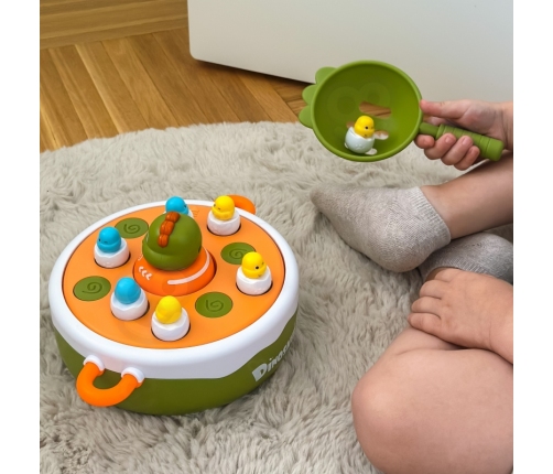 WOOPIE Gra Zręcznościowa Łowienie Dinozaurów 2w1 Katapulta