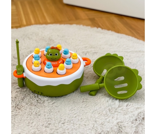 WOOPIE Gra Zręcznościowa Łowienie Dinozaurów 2w1 Katapulta