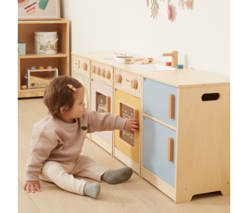 VIGA PolarB Drewniany Zestaw Kuchenny XL Pralka Kuchenka Zmywarka