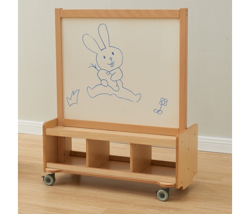 Masterkidz Двусторонняя магнитная доска с ящиками