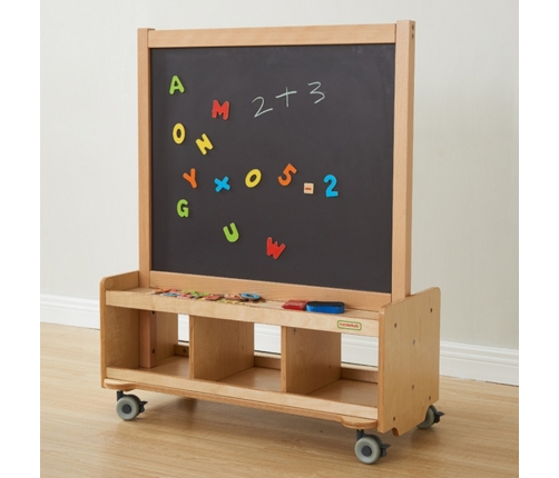 Masterkidz Двусторонняя магнитная доска с ящиками