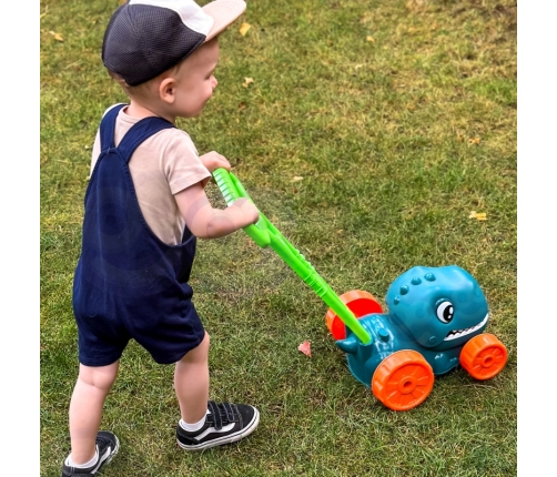 WOOPIE Kosiarka Ogrodowa Dino na Bańki Mydlane Dinozaur + Płyn