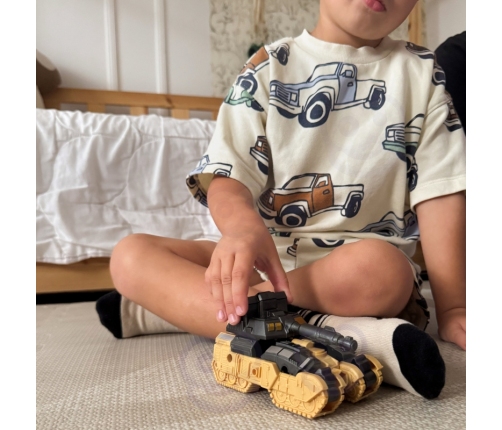 WOOPIE Zestaw 3w1 Robot Transformujący Czołg i Wyrzutnia na Strzałki