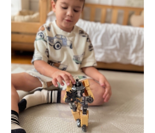 WOOPIE Zestaw 3w1 Robot Transformujący Czołg i Wyrzutnia na Strzałki