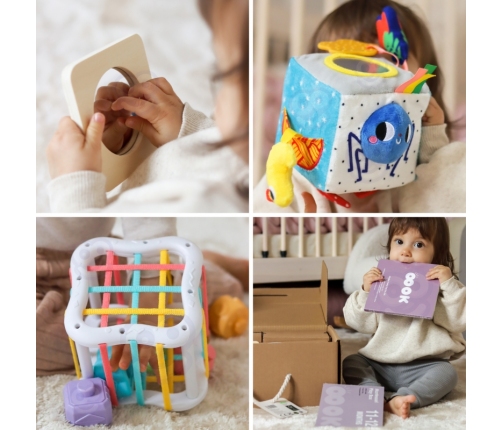 TOOKY TOY Box Pudełko XXL Montessori Edukacyjne 5w1 Sensoryczne 11-12 Mies