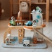TOOKY TOY Drewniany Kosmiczny Parking Stacja Kosmiczna