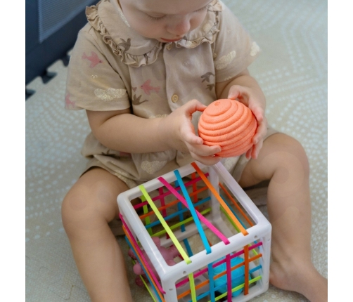 WOOPIE BABY Elastyczna Kostka Sensoryczna Sorter dla Dzieci Zwariowane Kształty 5 el.