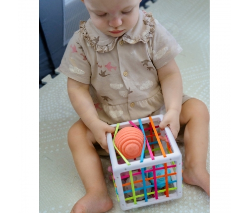 WOOPIE BABY Elastyczna Kostka Sensoryczna Sorter dla Dzieci Zwariowane Kształty 5 el.