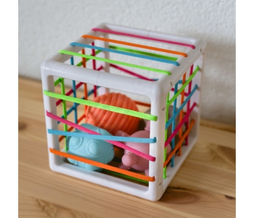 WOOPIE BABY Elastyczna Kostka Sensoryczna Sorter dla Dzieci Zwariowane Kształty 5 el.